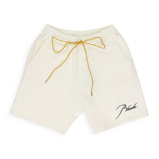 WHITE TERRY SHORTS