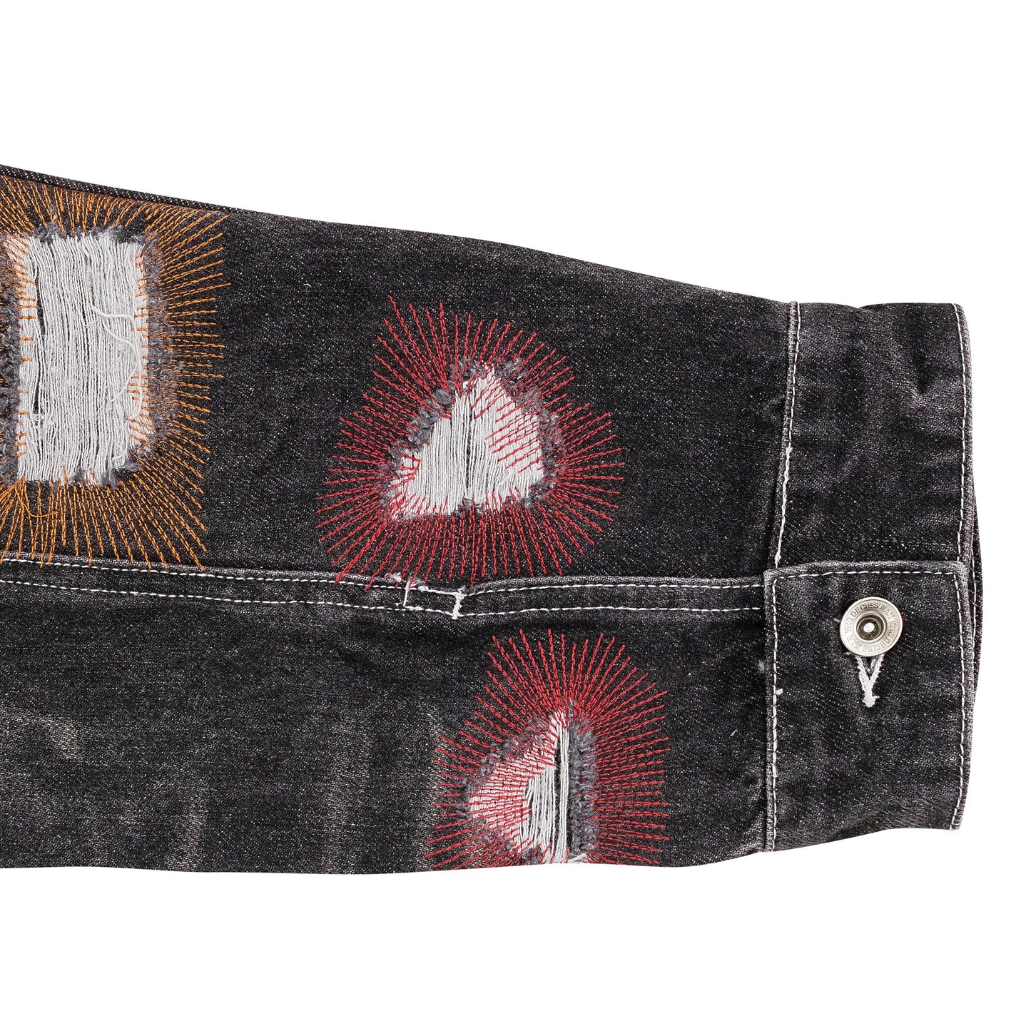MULTICOLOR EMBROIDERED TRUCKER JACKET