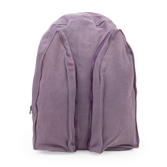VIOLET POCKETED BOOK MESSENGER BAG