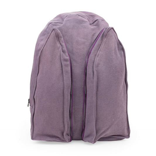 VIOLET POCKETED BOOK MESSENGER BAG