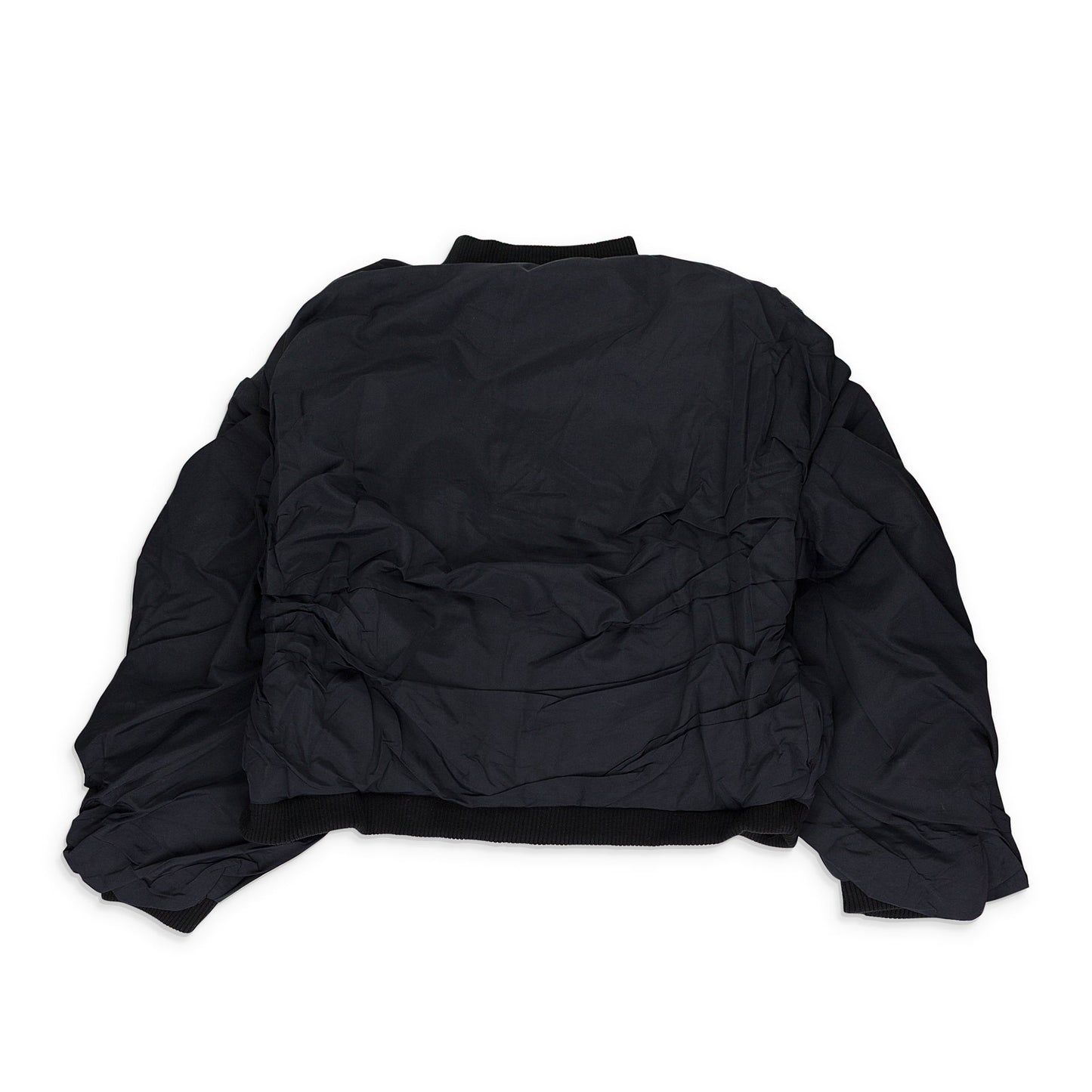 BLACK DRAPED BOMBER