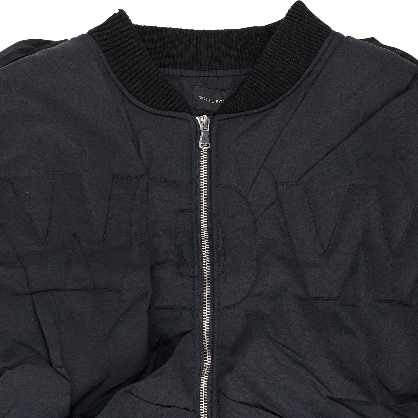 BLACK DRAPED BOMBER