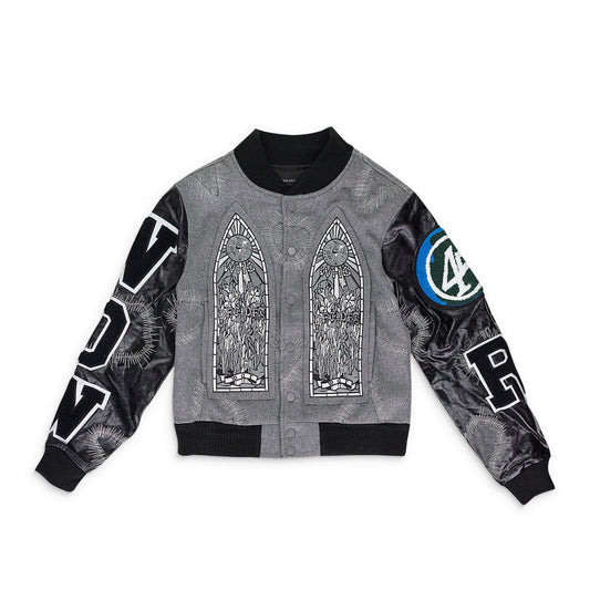 GRAY NAMESAKE VARSITY JACKET