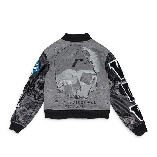 GRAY NAMESAKE VARSITY JACKET