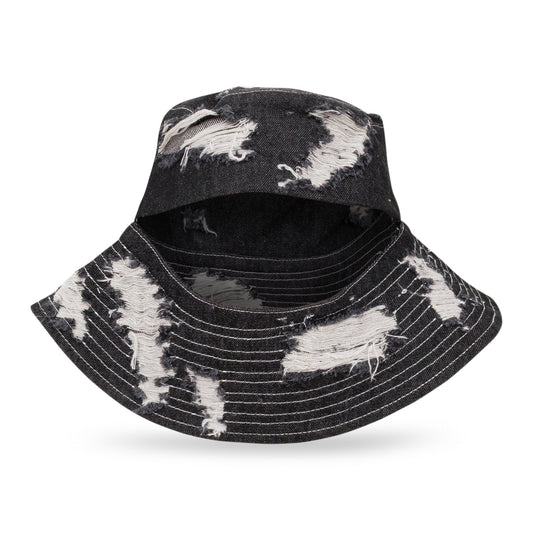 BLUE DISTRESSED SELVEDGE VISOR