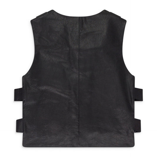 BLACK BULLET POINT VEST