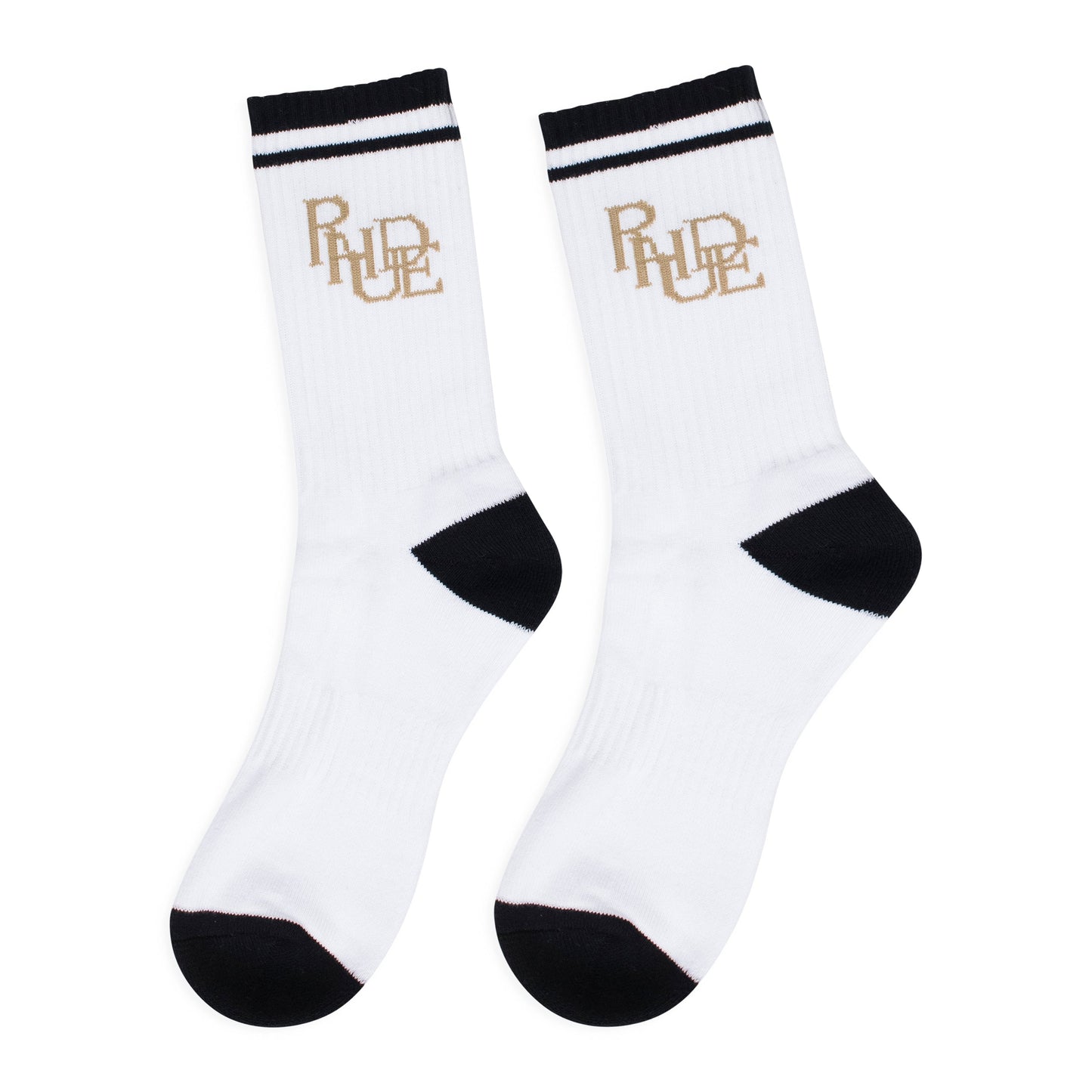 WHITE SCRIBBLE LOGO SOCKS