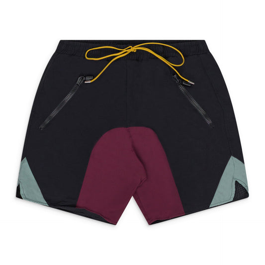 BLACK PANEL SHORTS