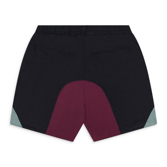 BLACK PANEL SHORTS
