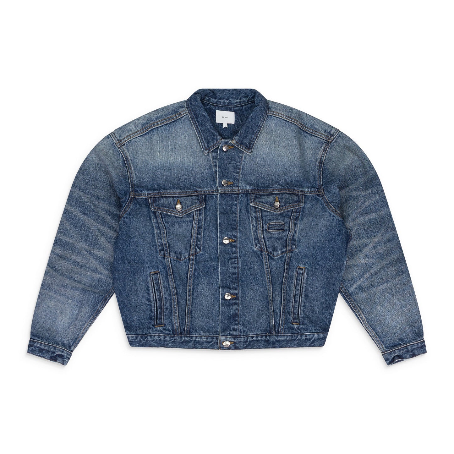 INDIGO OVERSIZED DENIM TRUCKER JACKET