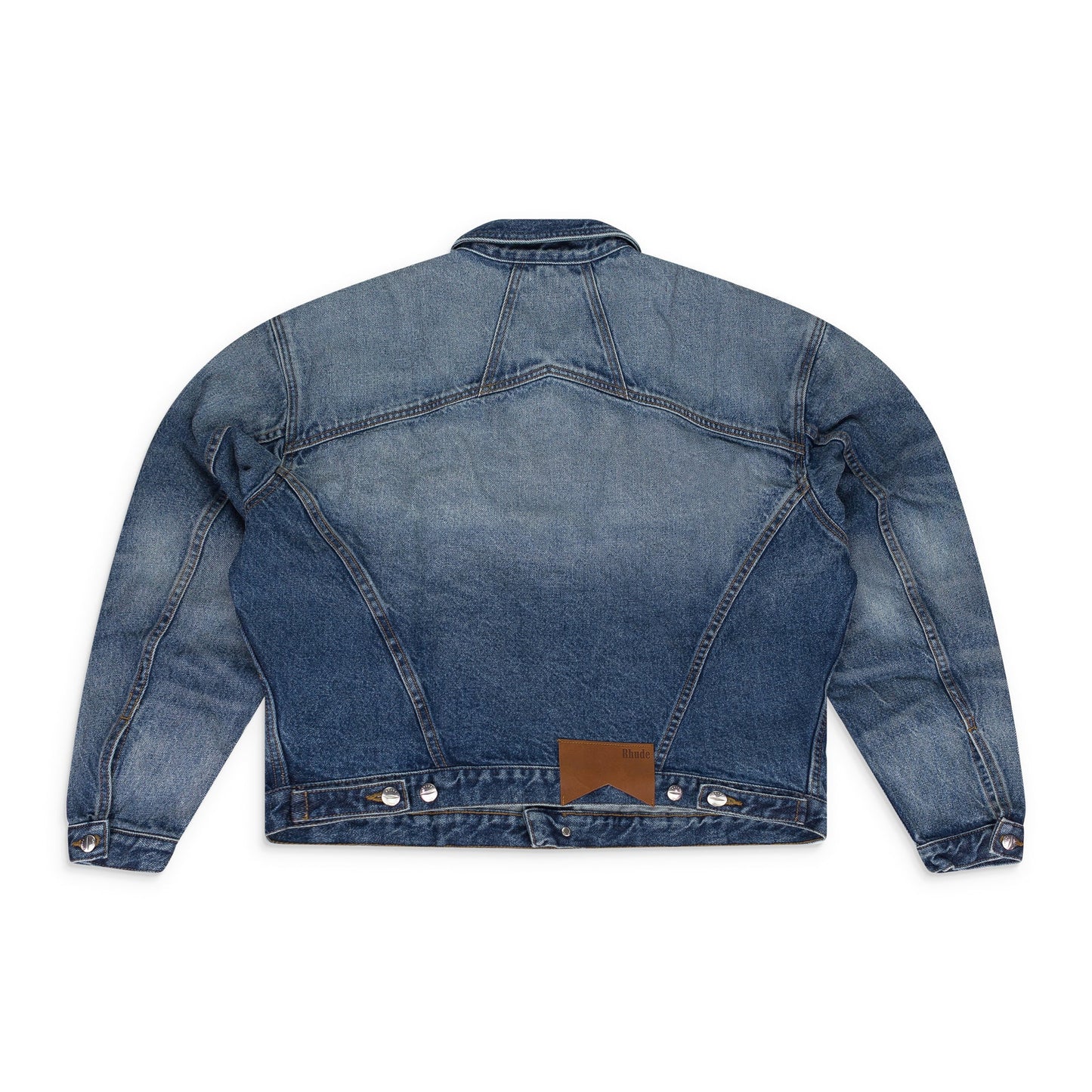 INDIGO OVERSIZED DENIM TRUCKER JACKET