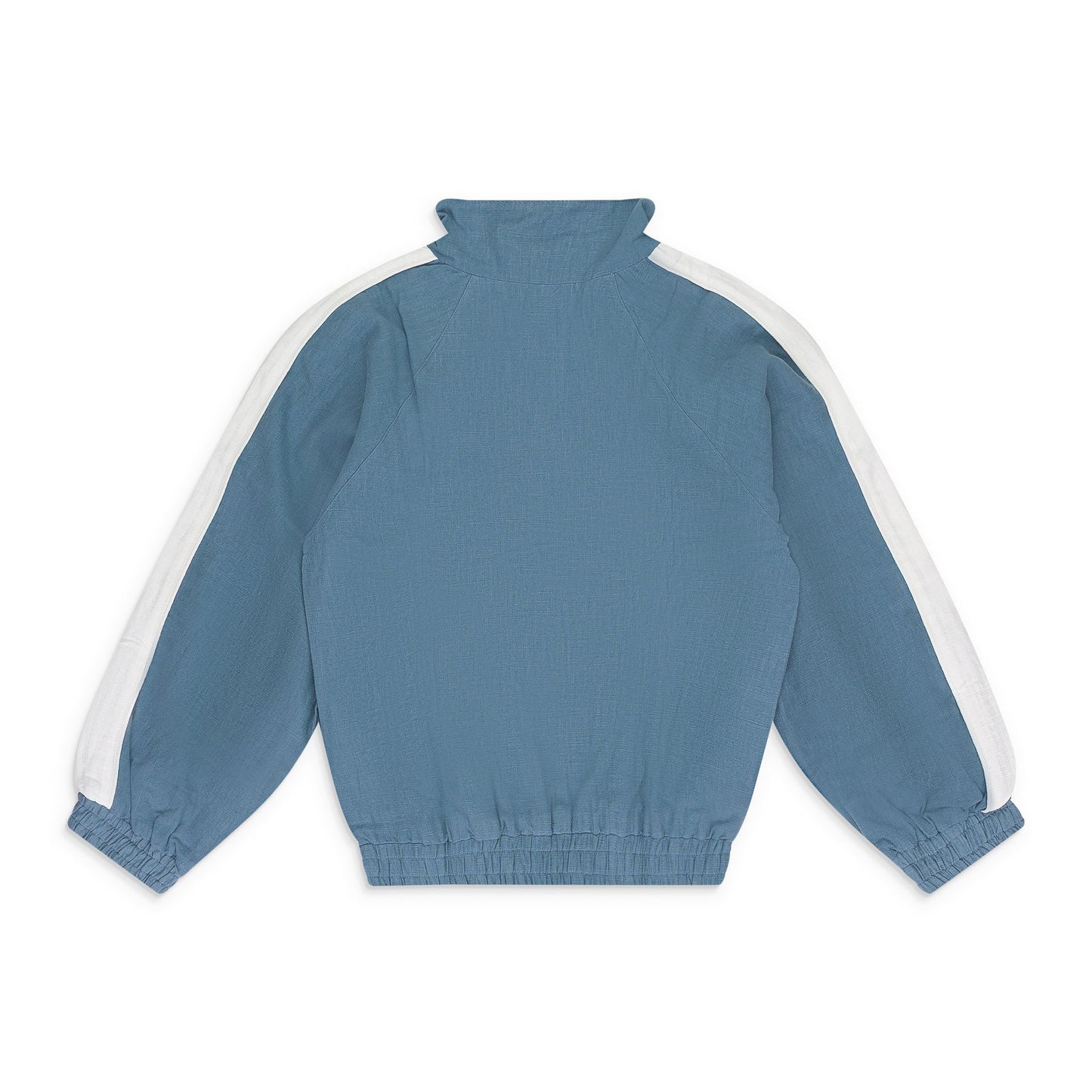 BLUE LINEN FLIGHT FIELD JACKET