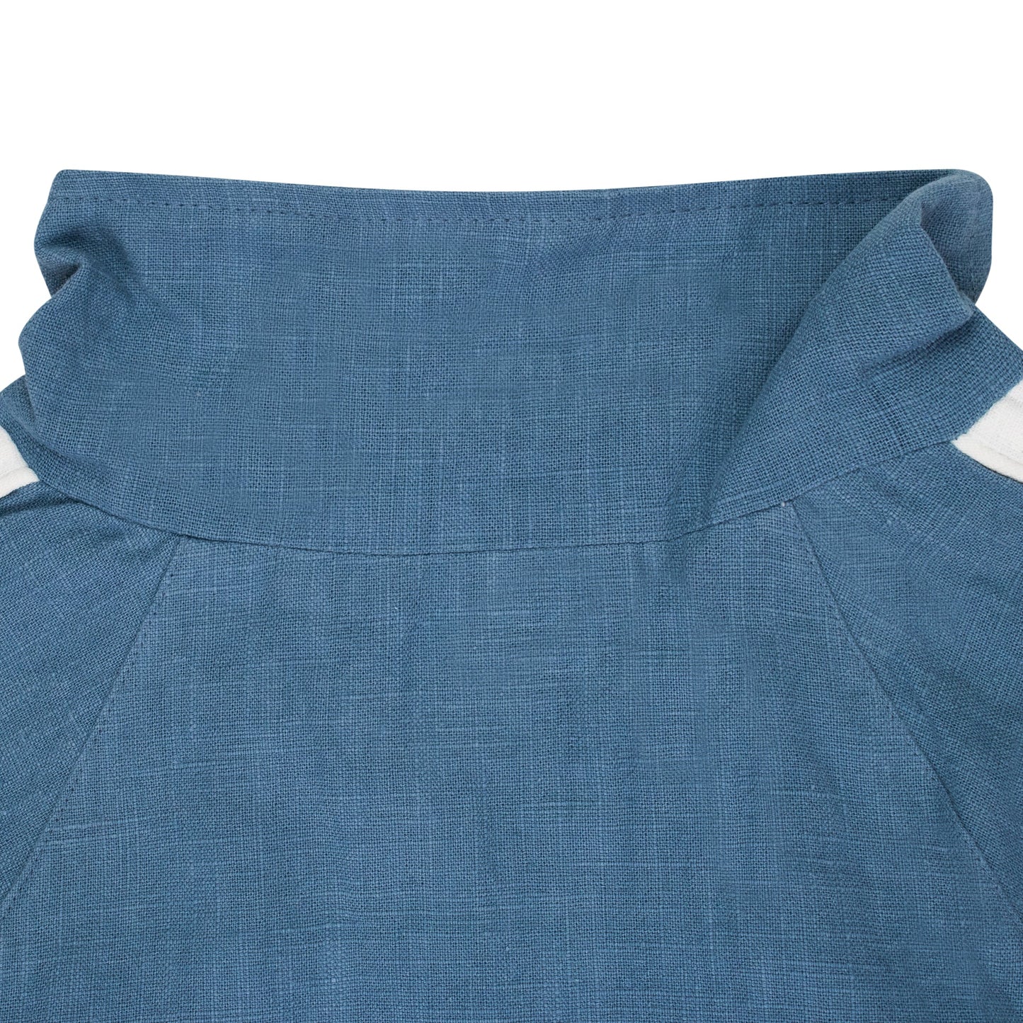 BLUE LINEN FLIGHT FIELD JACKET