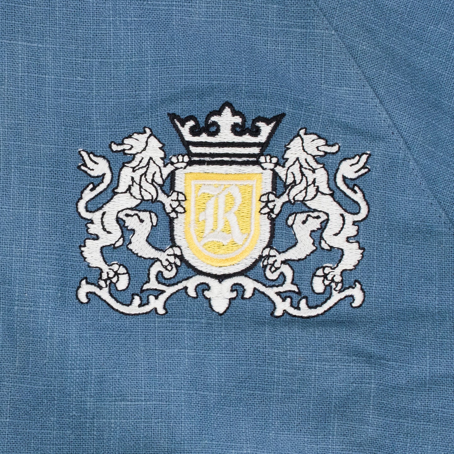 BLUE LINEN FLIGHT FIELD JACKET