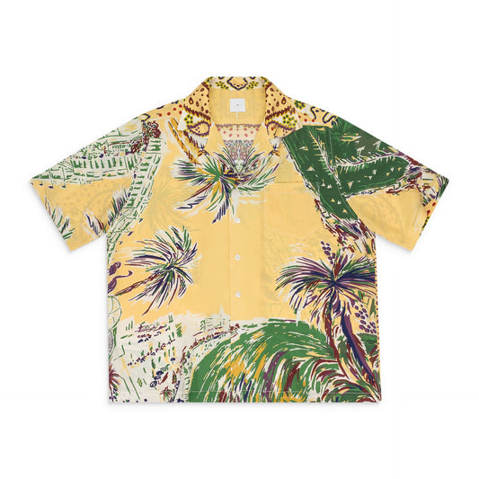 MULTICOLOR PALMINA SILK BUTTON-DOWN SHIRT