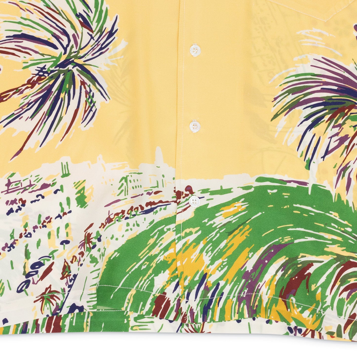 MULTICOLOR PALMINA SILK BUTTON-DOWN SHIRT