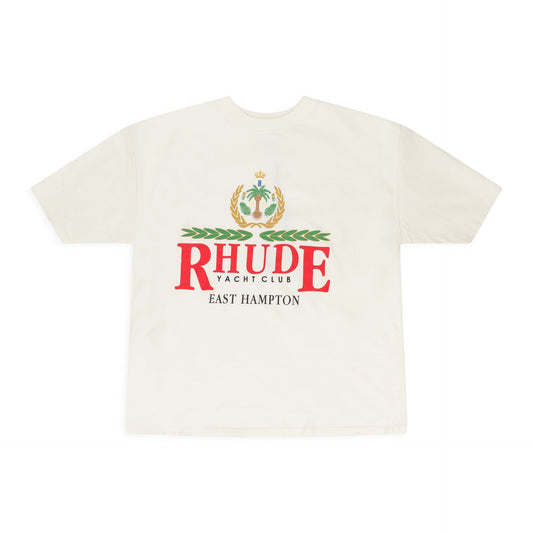 WHITE EAST HAMPTON CREST T-SHIRT
