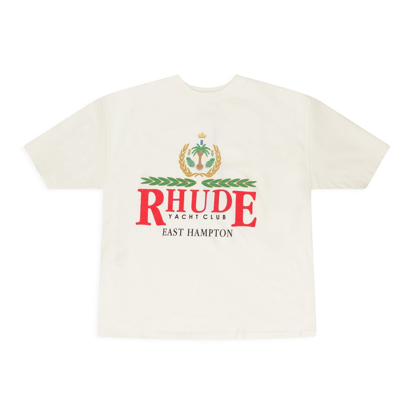 WHITE EAST HAMPTON CREST T-SHIRT