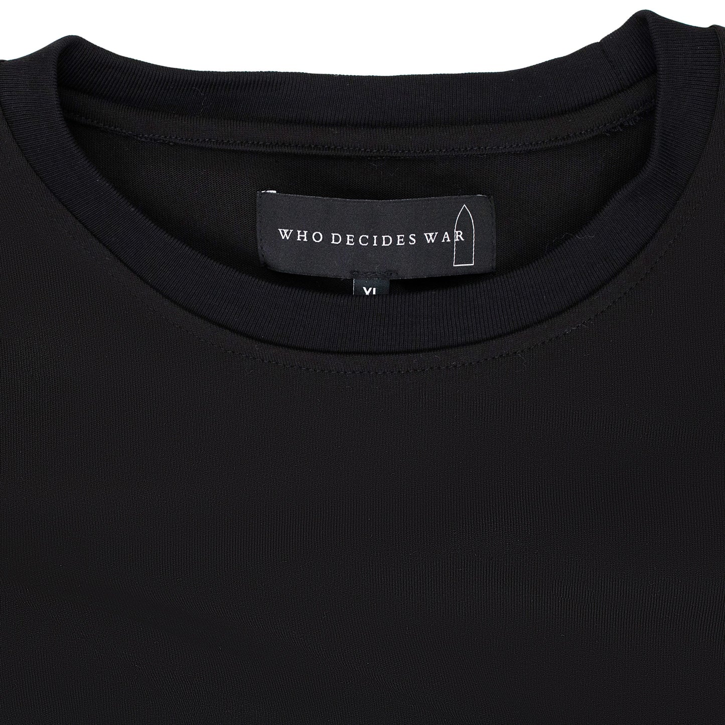 BLACK GATHERED SHORT SLEEVE T-SHIRT