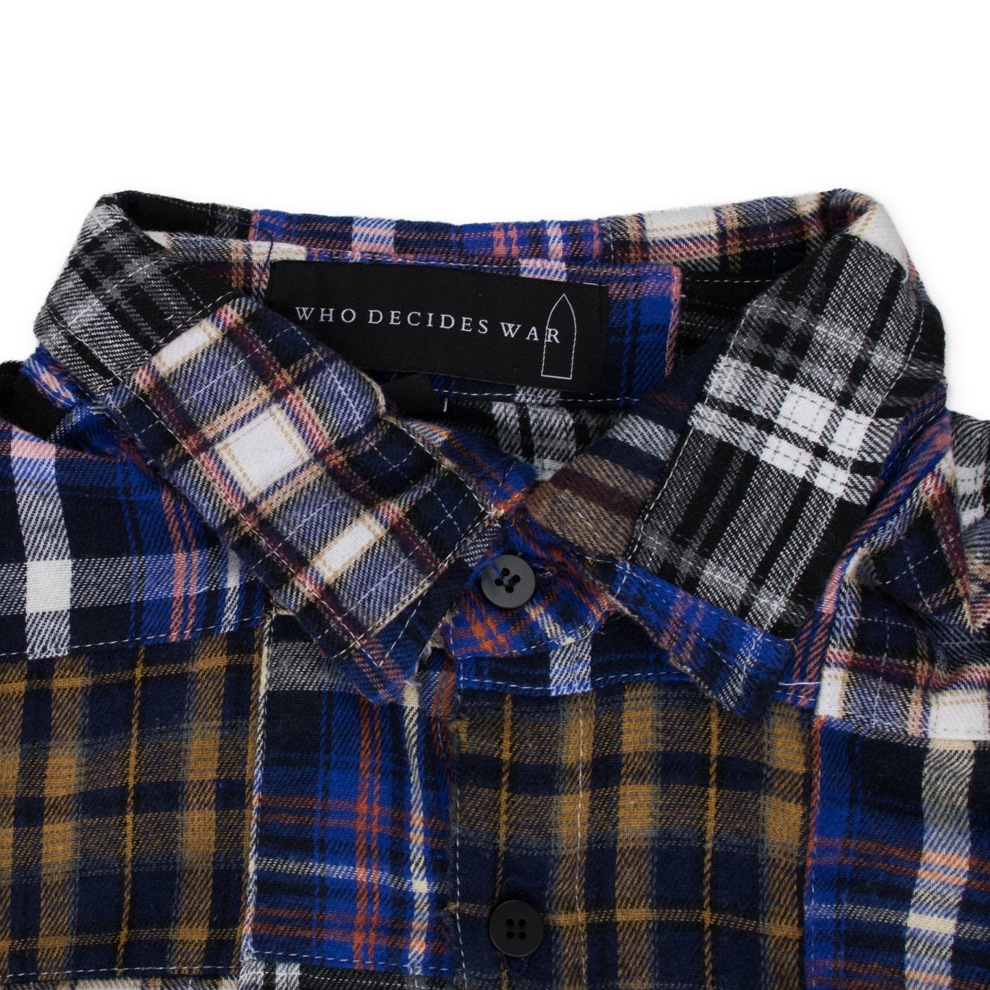 MULTICOLOR PLAID POCKET FLANNEL