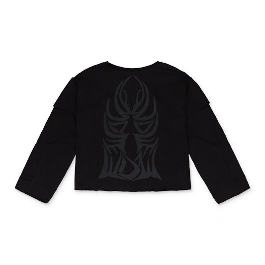 BLACK WINGED GRADIENT LS T-SHIRT