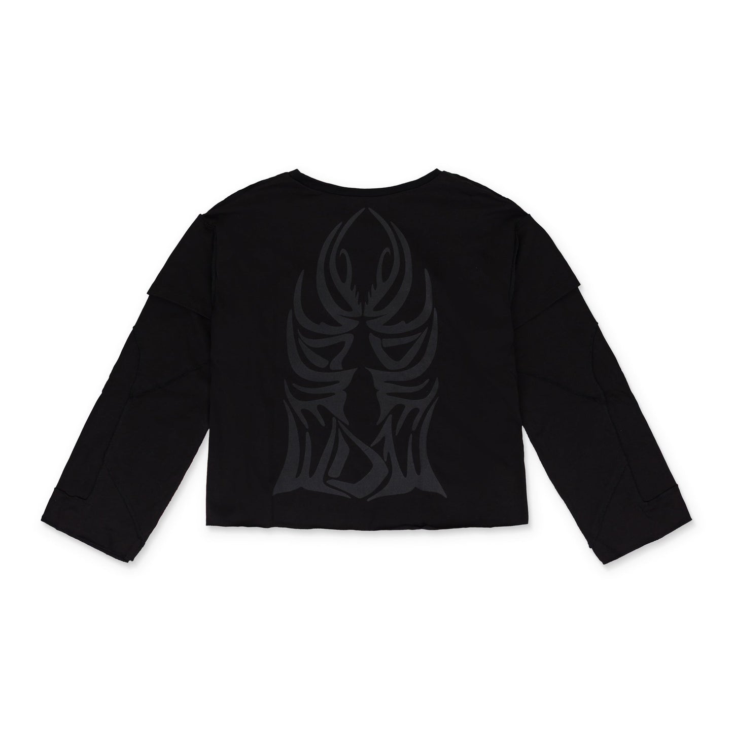 BLACK WINGED GRADIENT LS T-SHIRT