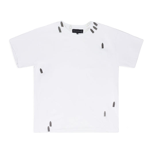 WHITE HARDWARE SHORT SLEEVE T-SHIRT