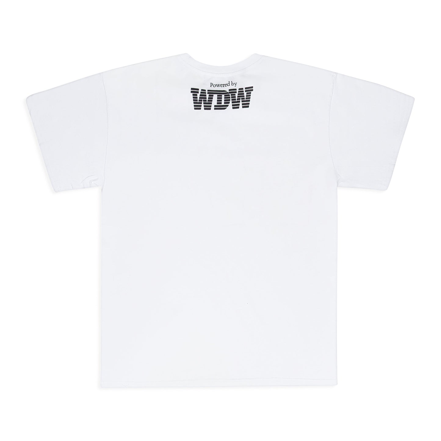 WHITE INTERWOVEN WINDOWS T-SHIRT