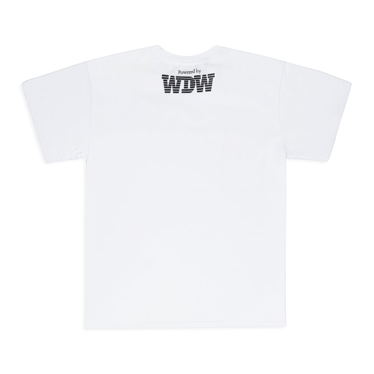 WHITE INTERWOVEN WINDOWS T-SHIRT