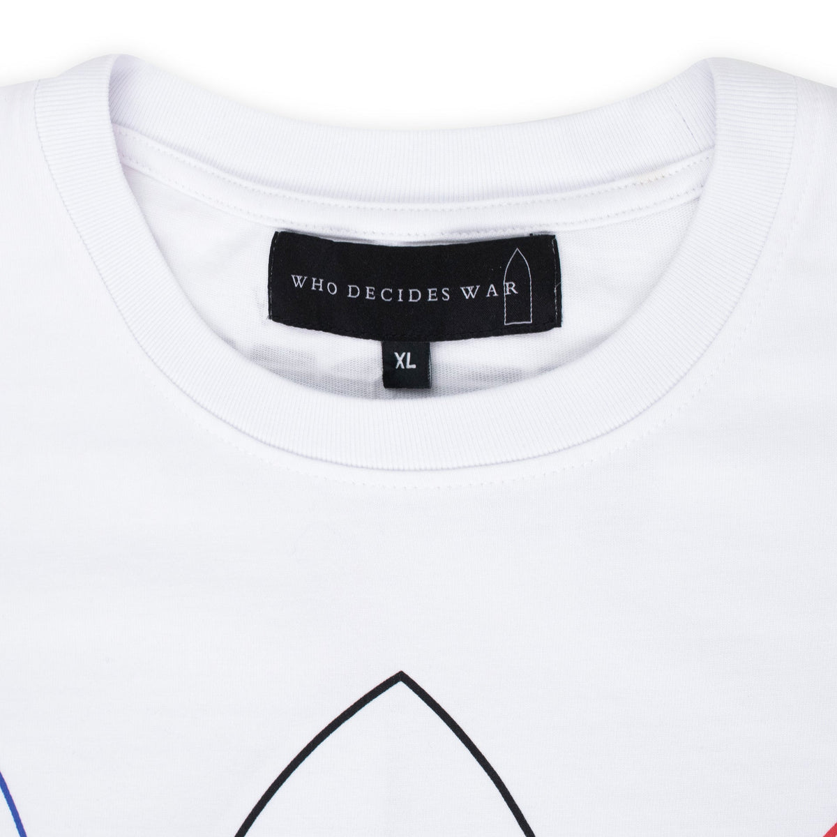 WHITE INTERWOVEN WINDOWS T-SHIRT