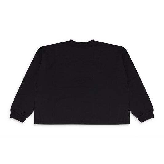 BLACK CREST CREWNECK SWEATSHIRT