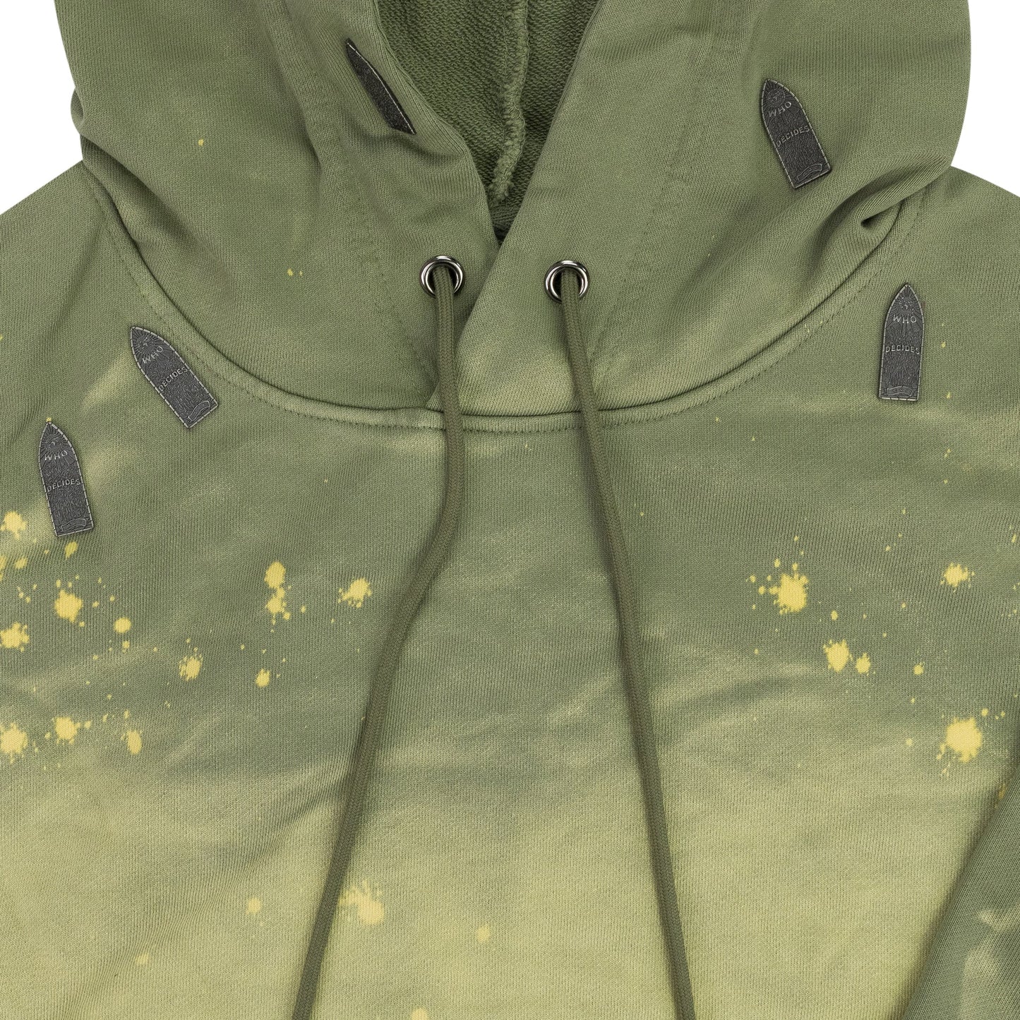 GREEN OVERDYED HARDWARE HOODIE