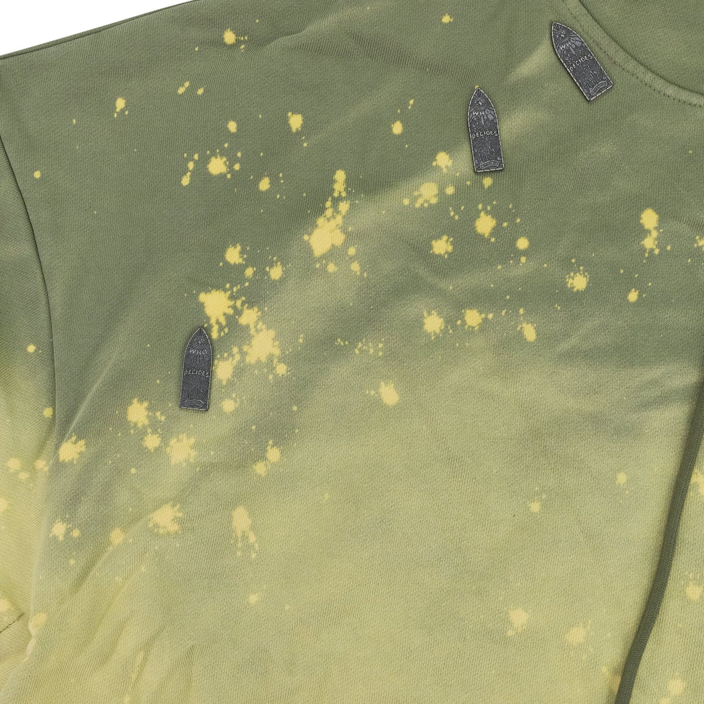 GREEN OVERDYED HARDWARE HOODIE