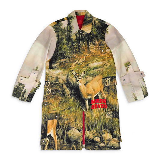 MULTICOLOR WOODLAND CROSS TRENCH COAT