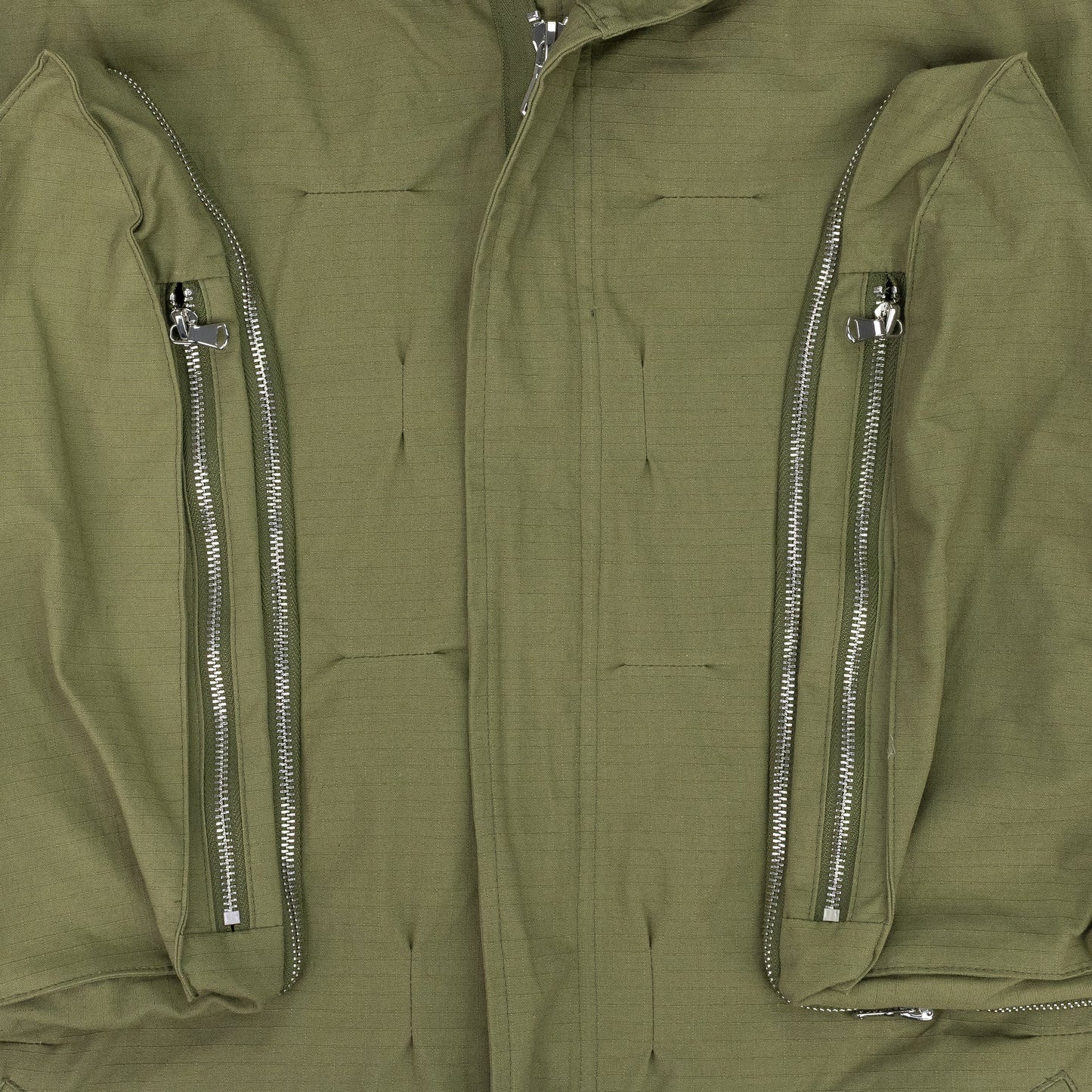 GREEN WINDOW POCKET PARKA