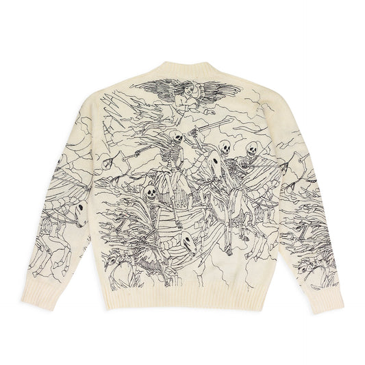 BLACK HORSEMEN EMBROIDERED SWEATSHIRT
