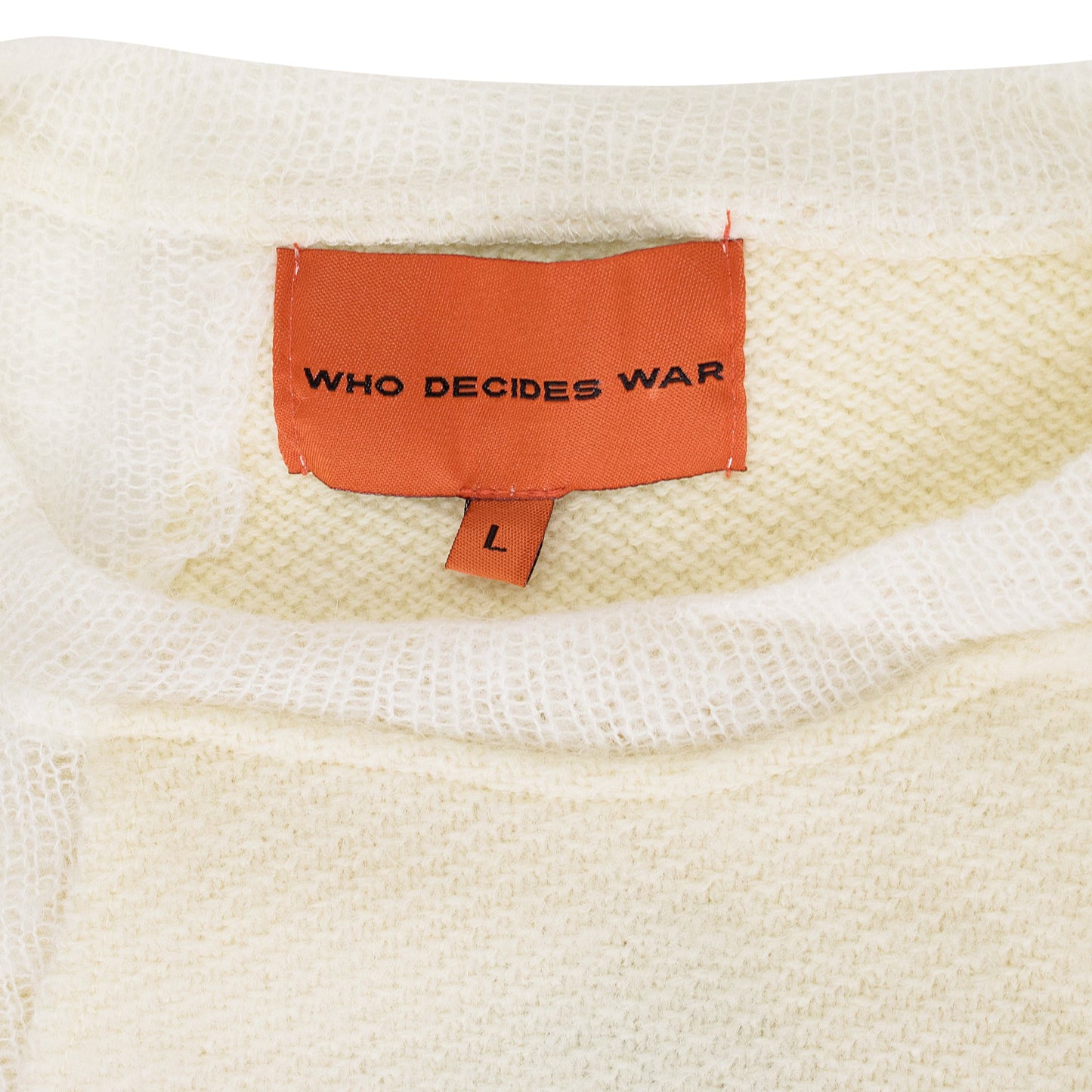 WHITE VEILED COLLEGIATE SWEATSHIRT