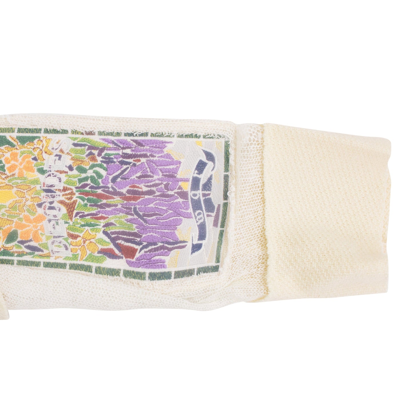 WHITE VEILED COLLEGIATE SWEATSHIRT