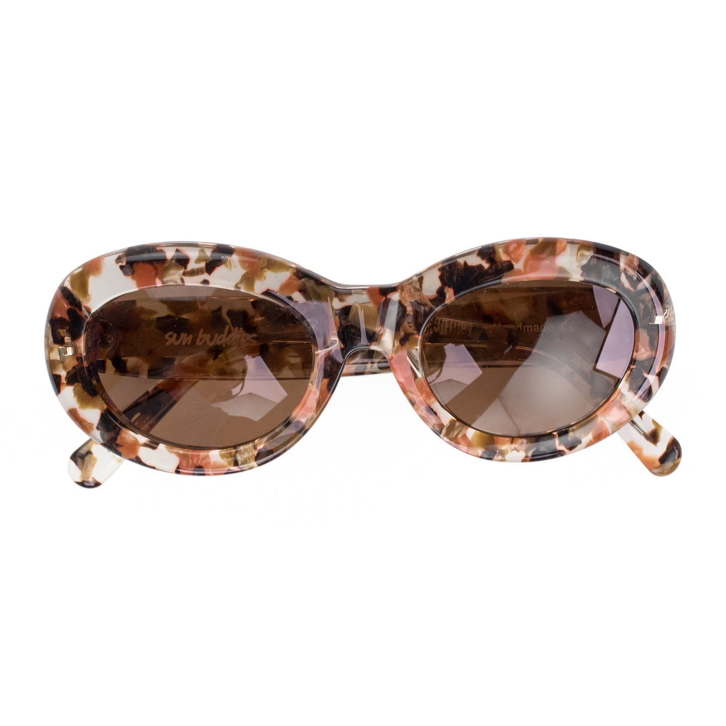 BROWN SPECKLED COURTNEY SUNGLASSES