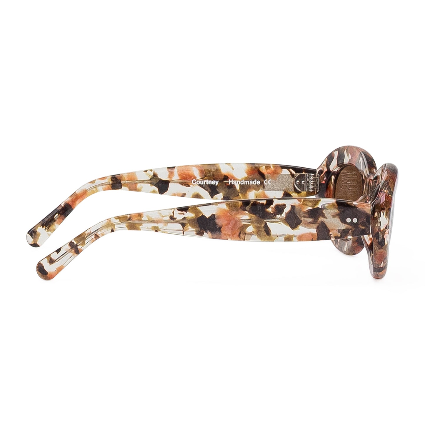 BROWN SPECKLED COURTNEY SUNGLASSES
