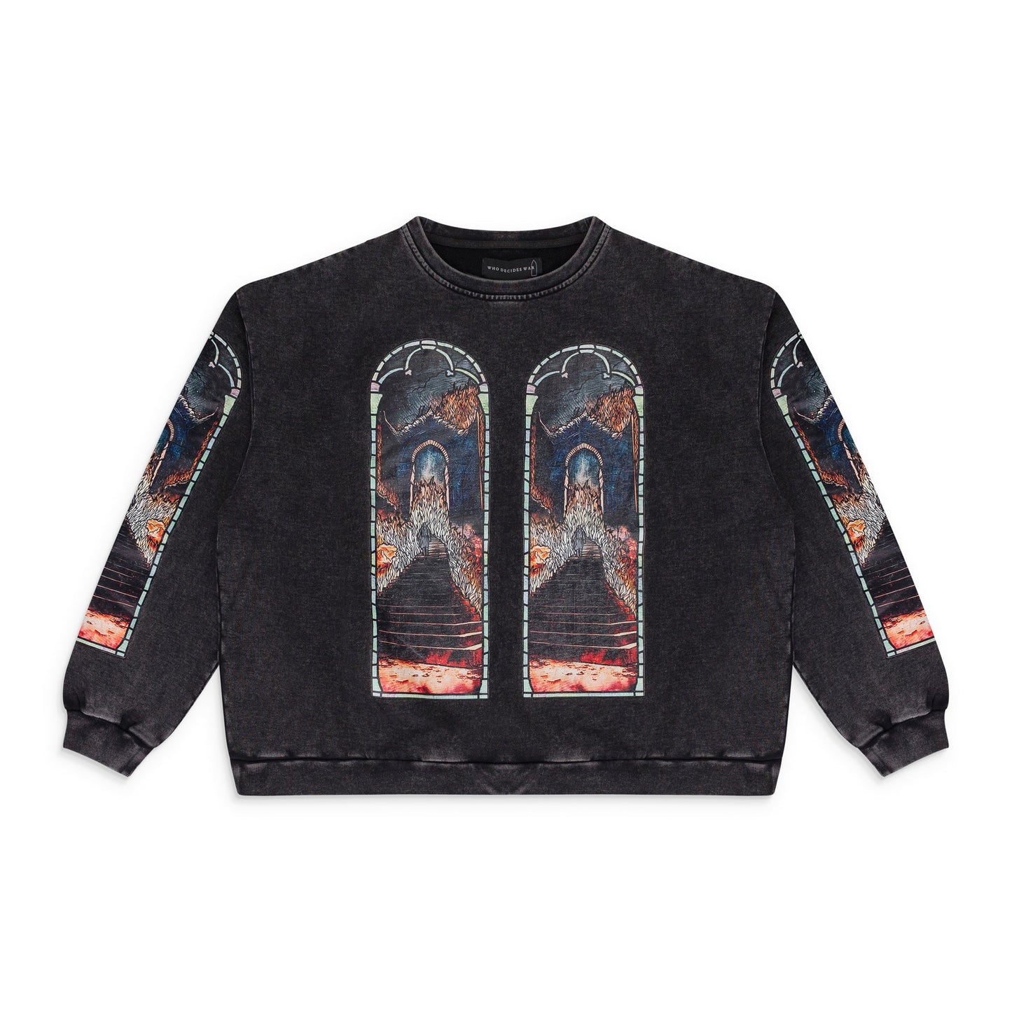 GRAY DESCENT CREWNECK SWEATER