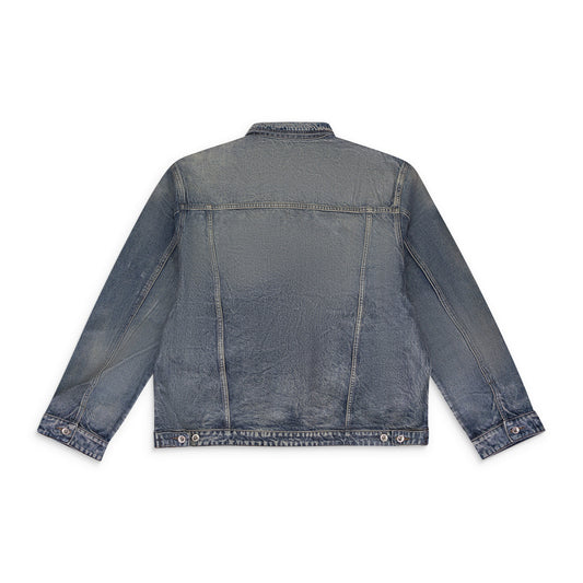 INDIGO FUROR WAXED DENIM JACKET