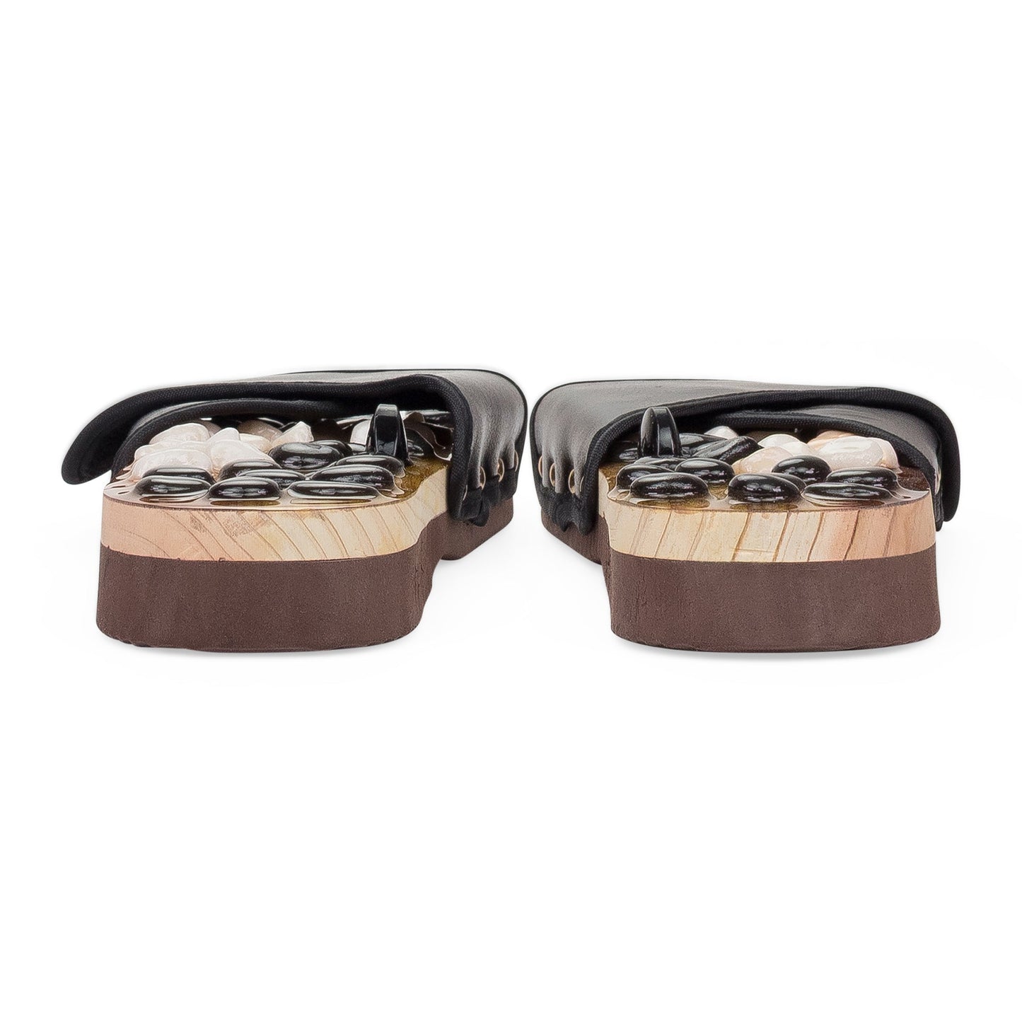 BLACK MASSAGE SANDALS