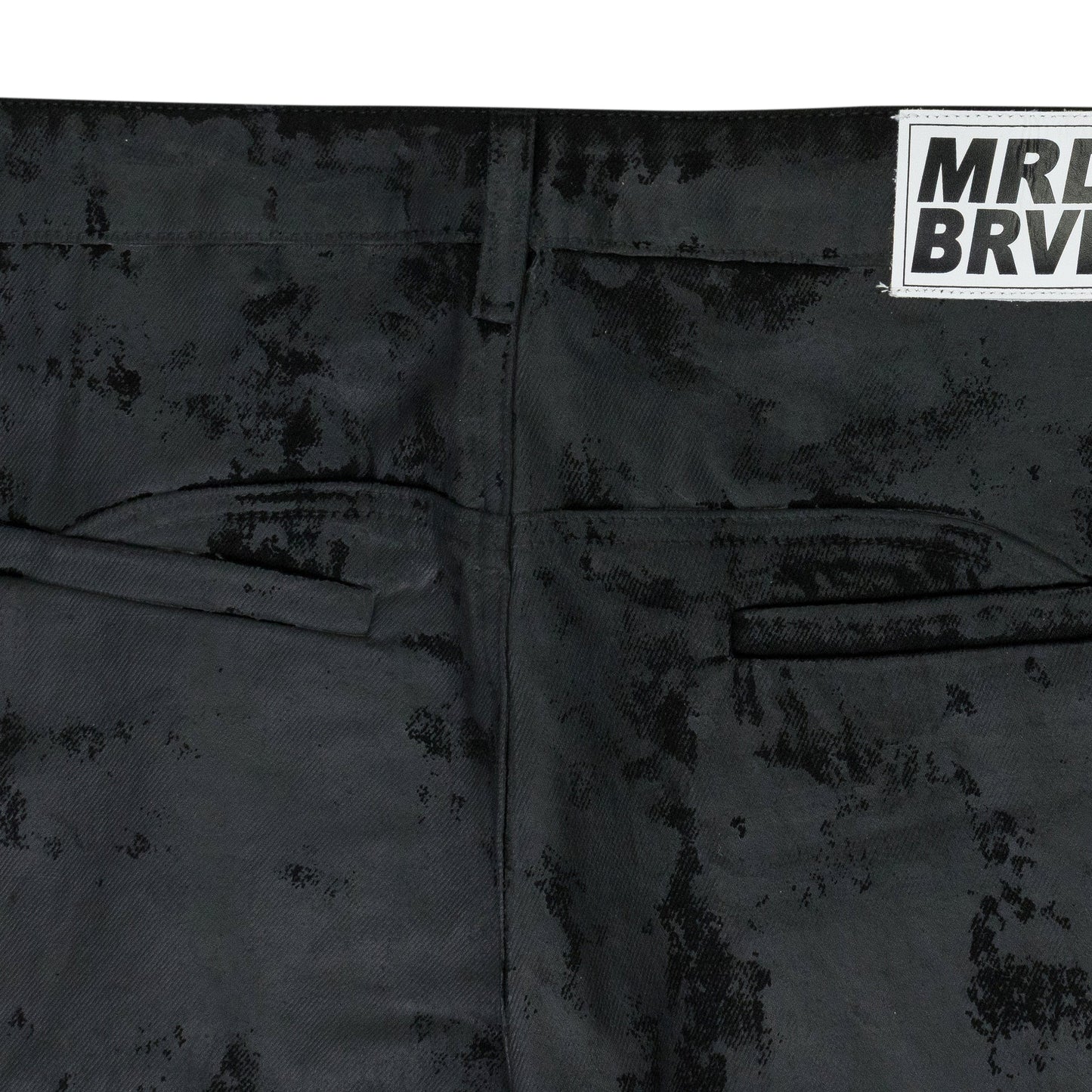 BLACK MRDR MOTO STRAIGHT-FIT JEANS