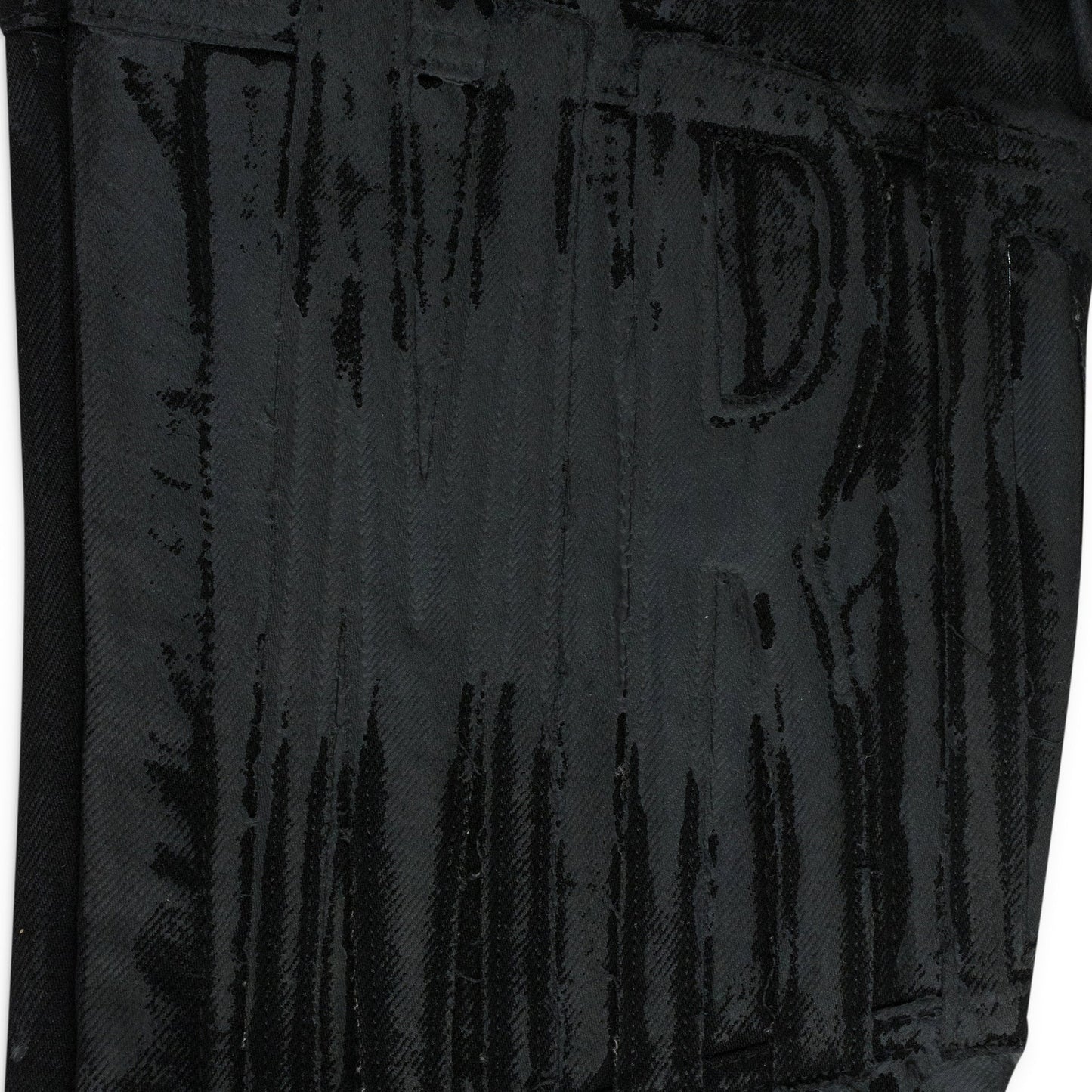 BLACK MRDR MOTO STRAIGHT-FIT JEANS