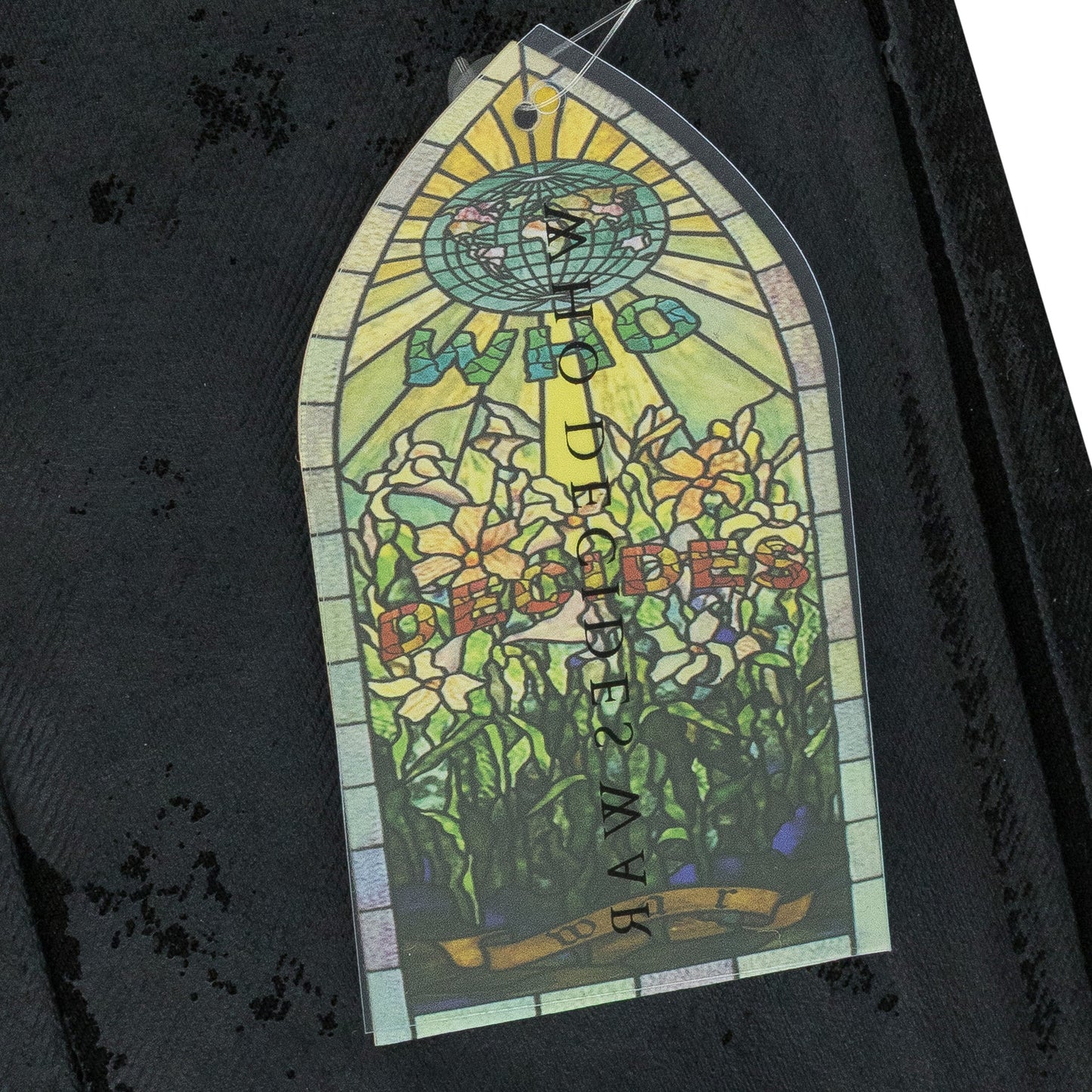 BLACK MRDR MOTO STRAIGHT-FIT JEANS