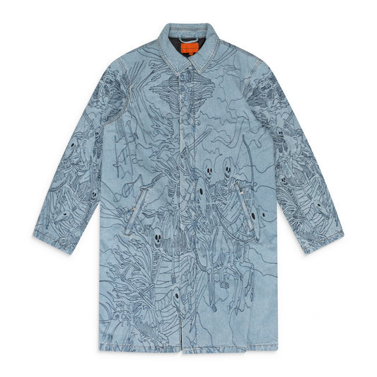 BLUE FOUR HORSEMEN TRENCH COAT