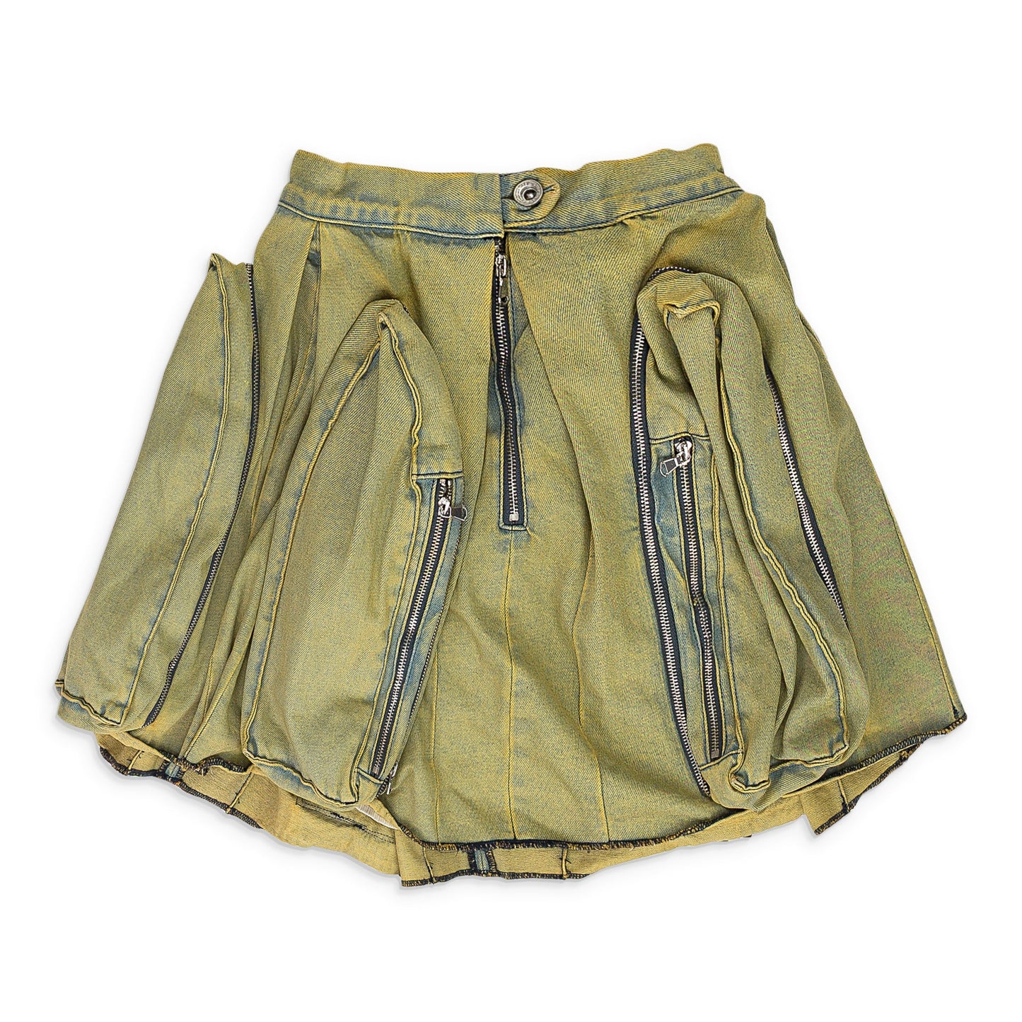 GREEN WINDOW POCKET CARGO MAXI SKIRT