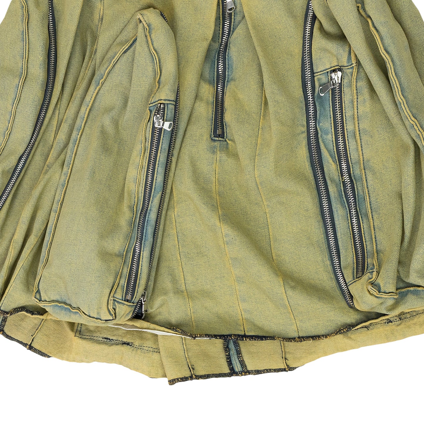 GREEN WINDOW POCKET CARGO MAXI SKIRT