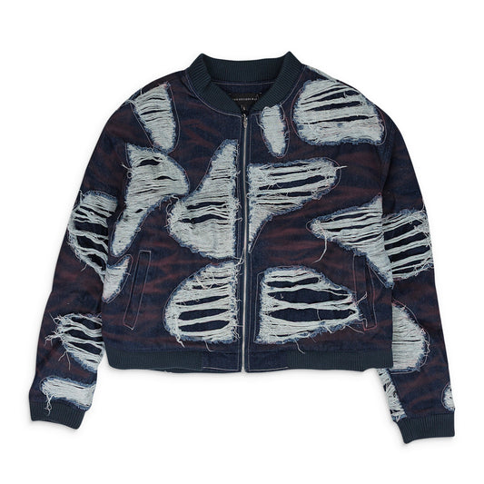 INDIGO INDY WASH BOMBER